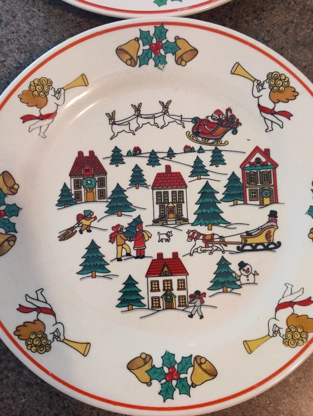 Jamestown Joy of Christmas Salad Dessert Plates 7 1/2